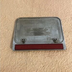 Vintage Stimsonite Motorcycle License Plate Frame Holder With Reflector
